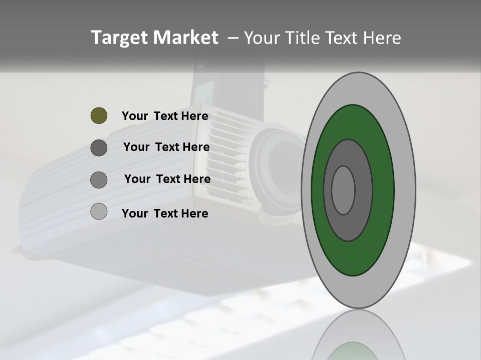 A Video Camera Hanging From The Ceiling Of A Building PowerPoint Template