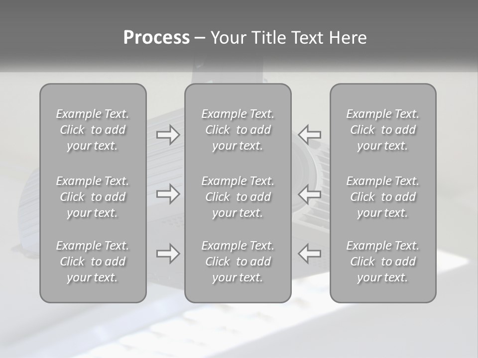 A Video Camera Hanging From The Ceiling Of A Building PowerPoint Template