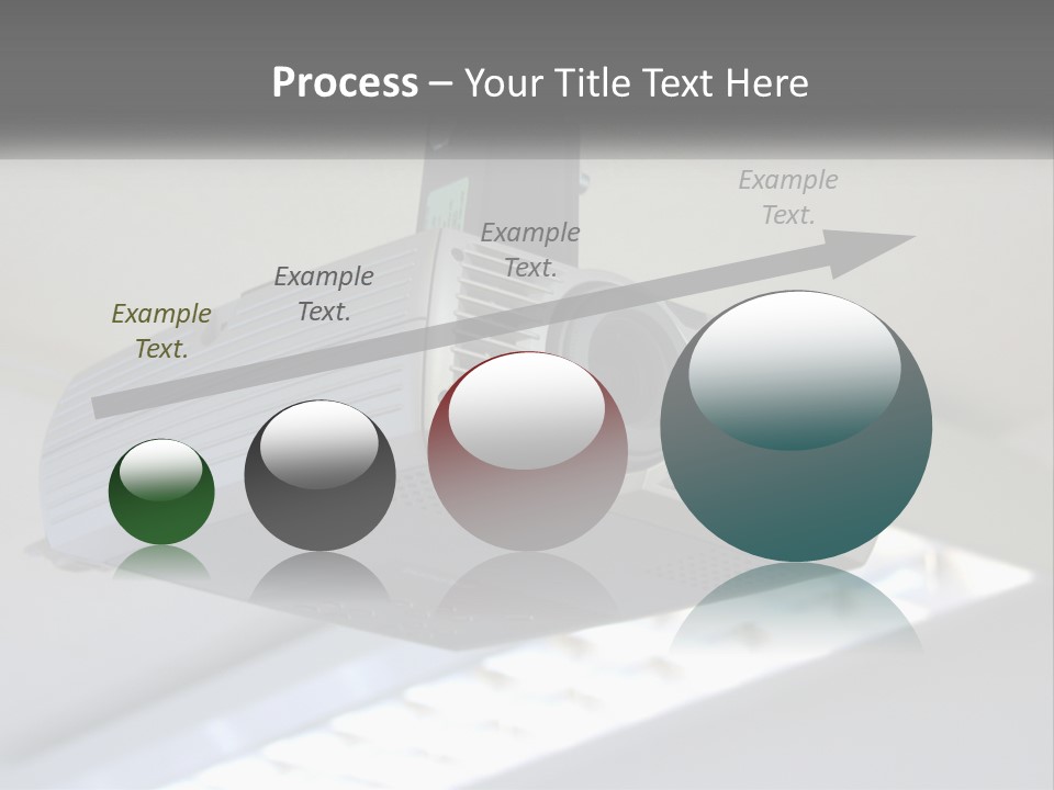 A Video Camera Hanging From The Ceiling Of A Building PowerPoint Template