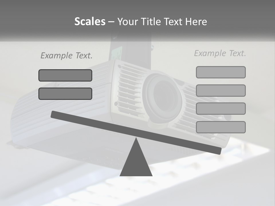 A Video Camera Hanging From The Ceiling Of A Building PowerPoint Template