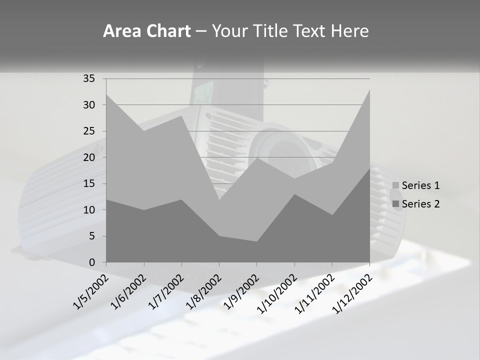 A Video Camera Hanging From The Ceiling Of A Building PowerPoint Template