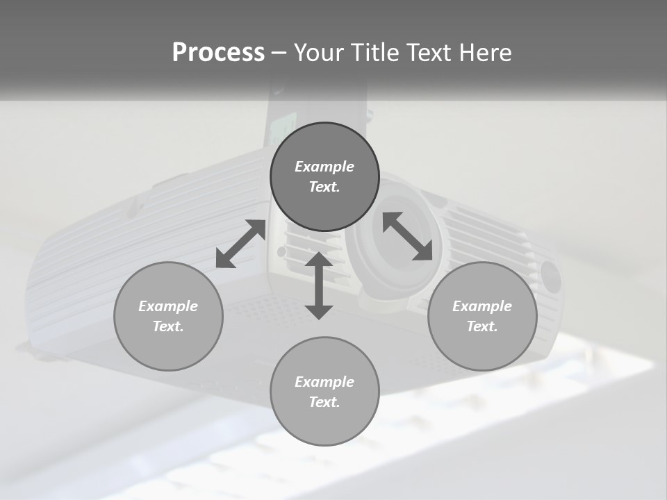 A Video Camera Hanging From The Ceiling Of A Building PowerPoint Template