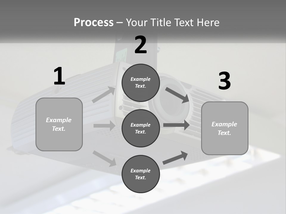 A Video Camera Hanging From The Ceiling Of A Building PowerPoint Template