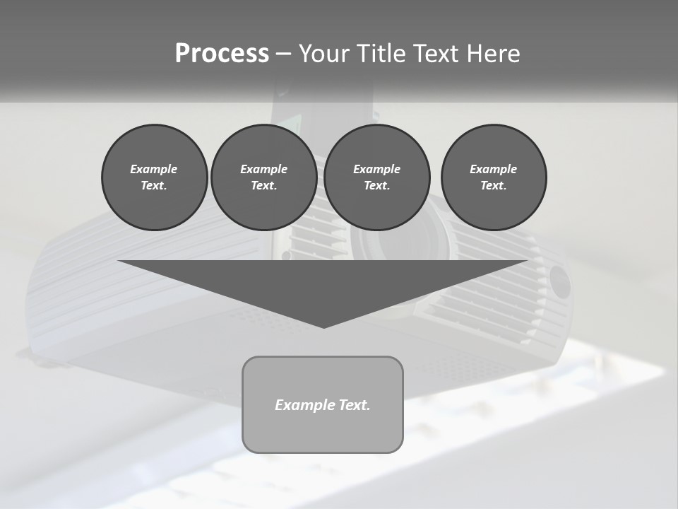 A Video Camera Hanging From The Ceiling Of A Building PowerPoint Template