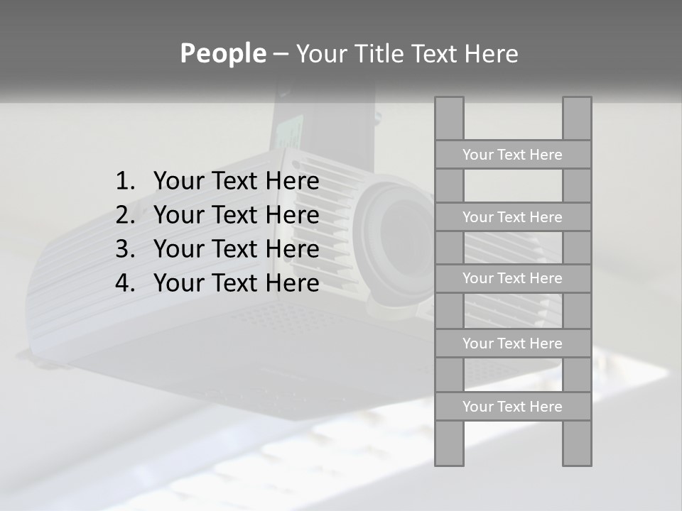 A Video Camera Hanging From The Ceiling Of A Building PowerPoint Template