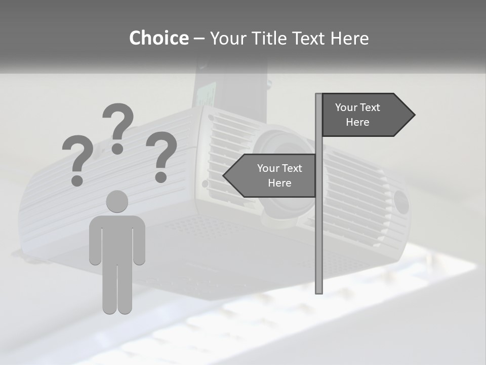 A Video Camera Hanging From The Ceiling Of A Building PowerPoint Template