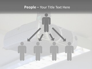 A Video Camera Hanging From The Ceiling Of A Building PowerPoint Template