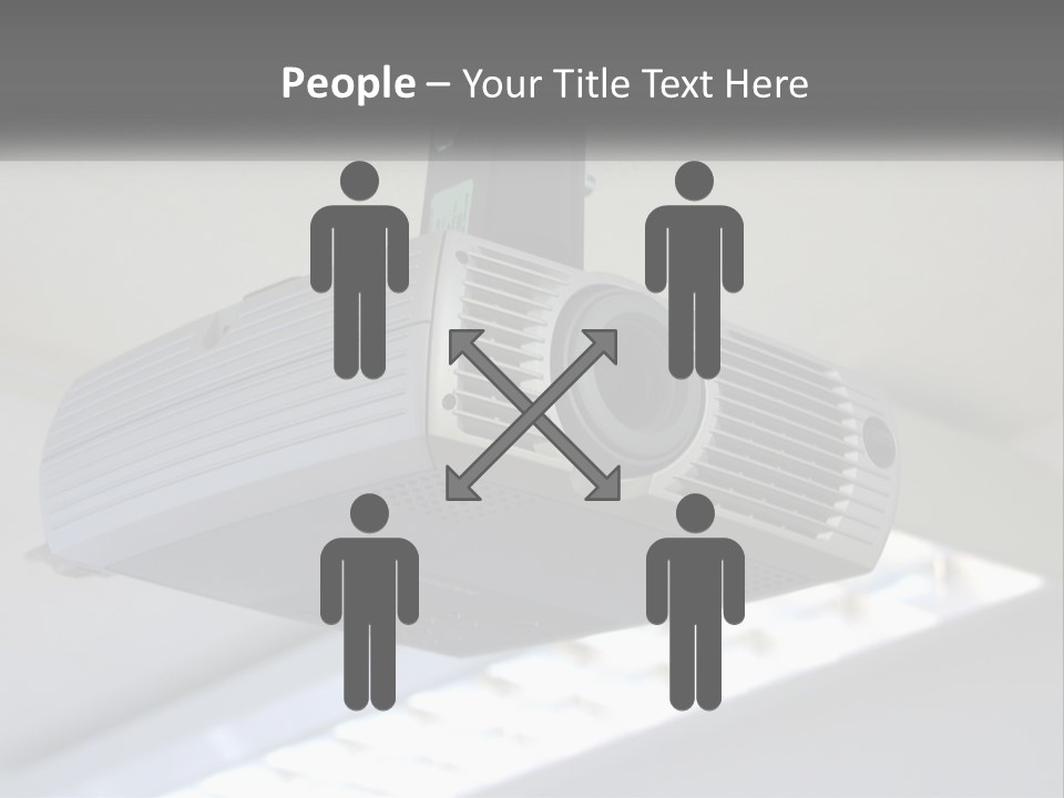 A Video Camera Hanging From The Ceiling Of A Building PowerPoint Template