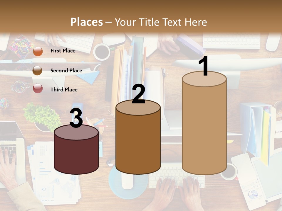 A Group Of People Sitting At A Table Working On Laptops PowerPoint Template