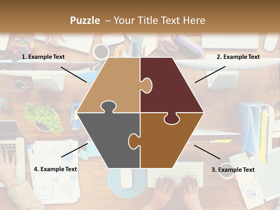 A Group Of People Sitting At A Table Working On Laptops PowerPoint Template