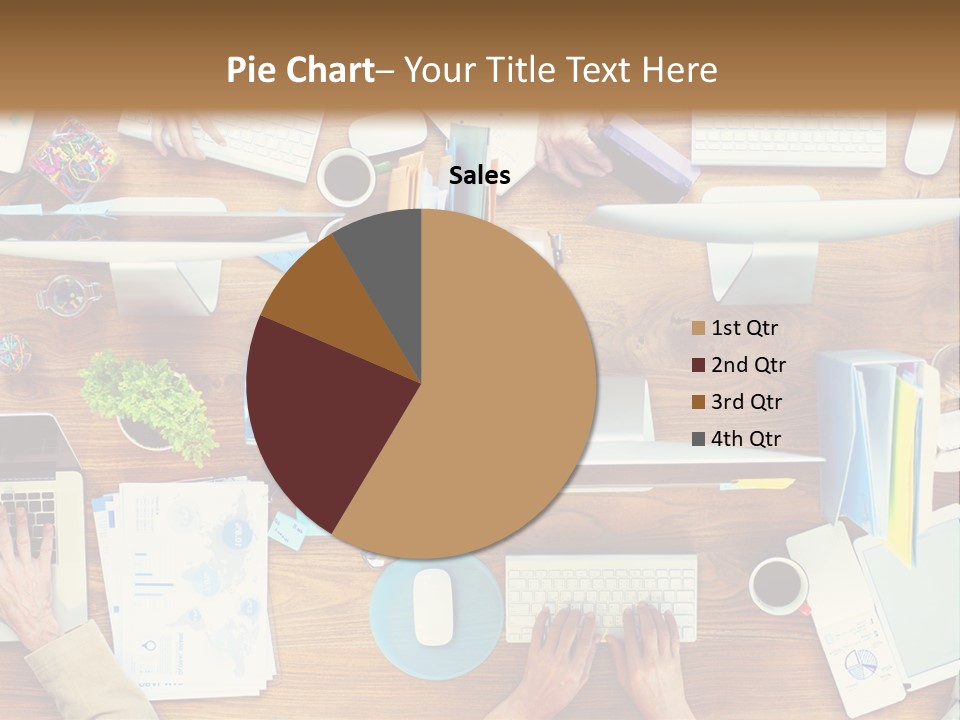 A Group Of People Sitting At A Table Working On Laptops PowerPoint Template