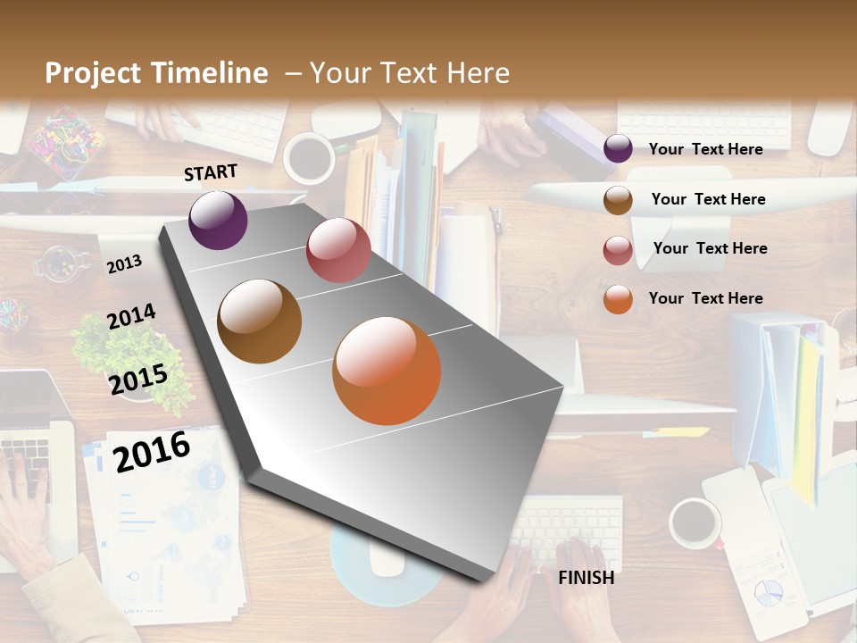 A Group Of People Sitting At A Table Working On Laptops PowerPoint Template