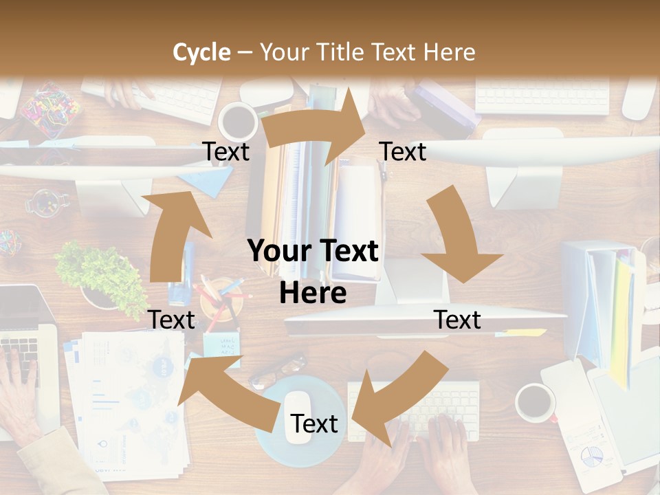 A Group Of People Sitting At A Table Working On Laptops PowerPoint Template