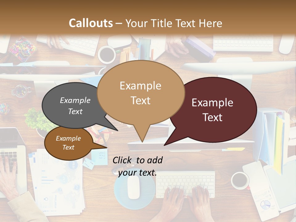 A Group Of People Sitting At A Table Working On Laptops PowerPoint Template