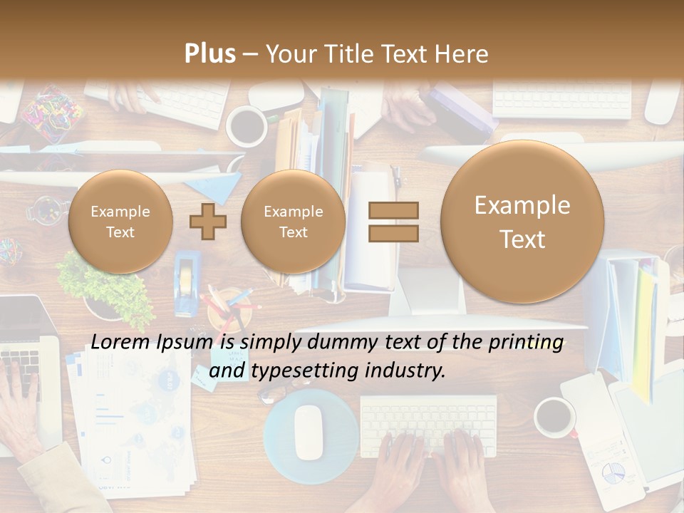A Group Of People Sitting At A Table Working On Laptops PowerPoint Template