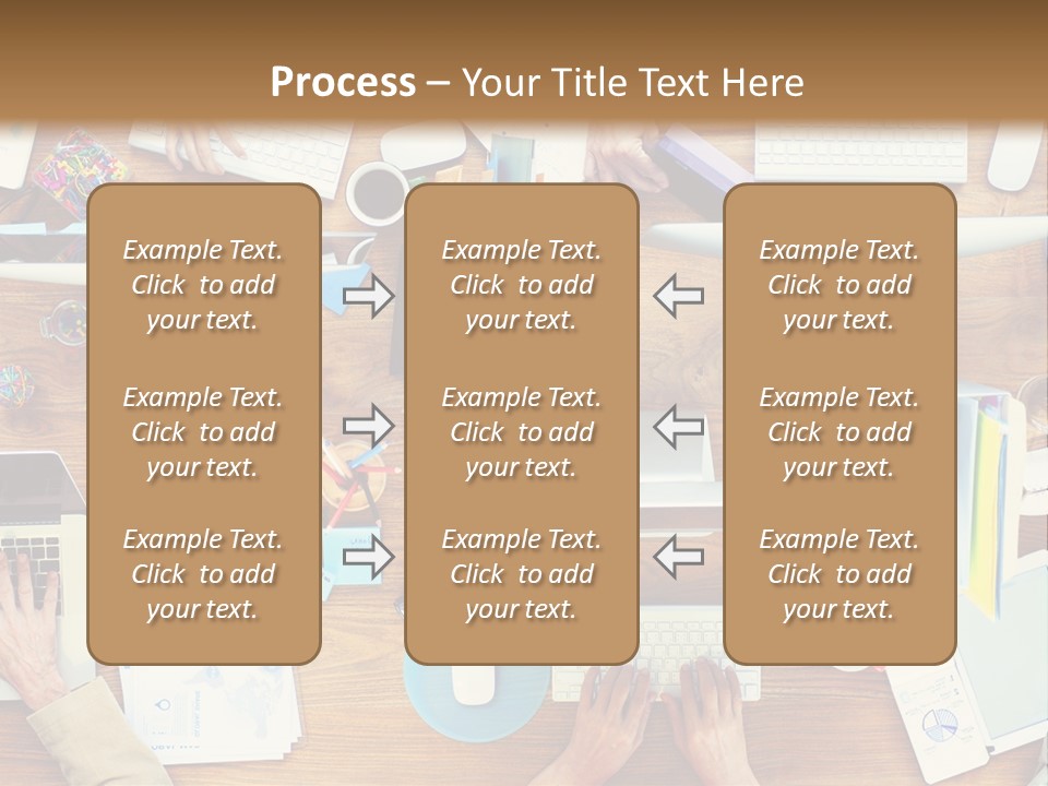 A Group Of People Sitting At A Table Working On Laptops PowerPoint Template