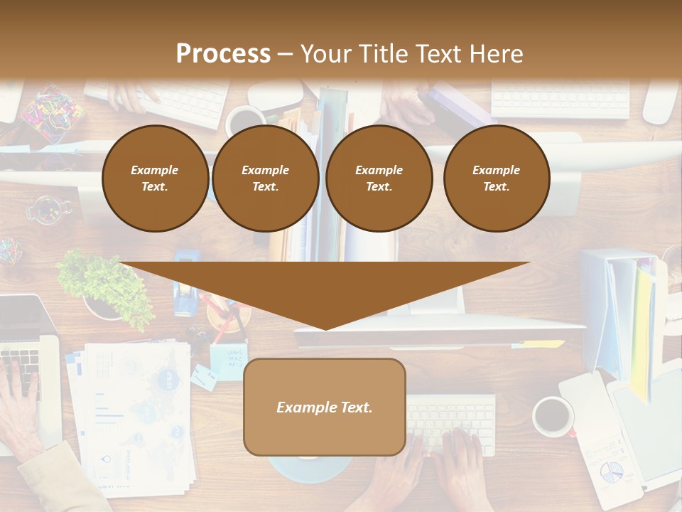 A Group Of People Sitting At A Table Working On Laptops PowerPoint Template