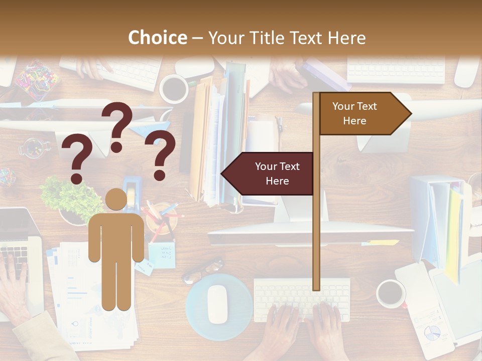 A Group Of People Sitting At A Table Working On Laptops PowerPoint Template