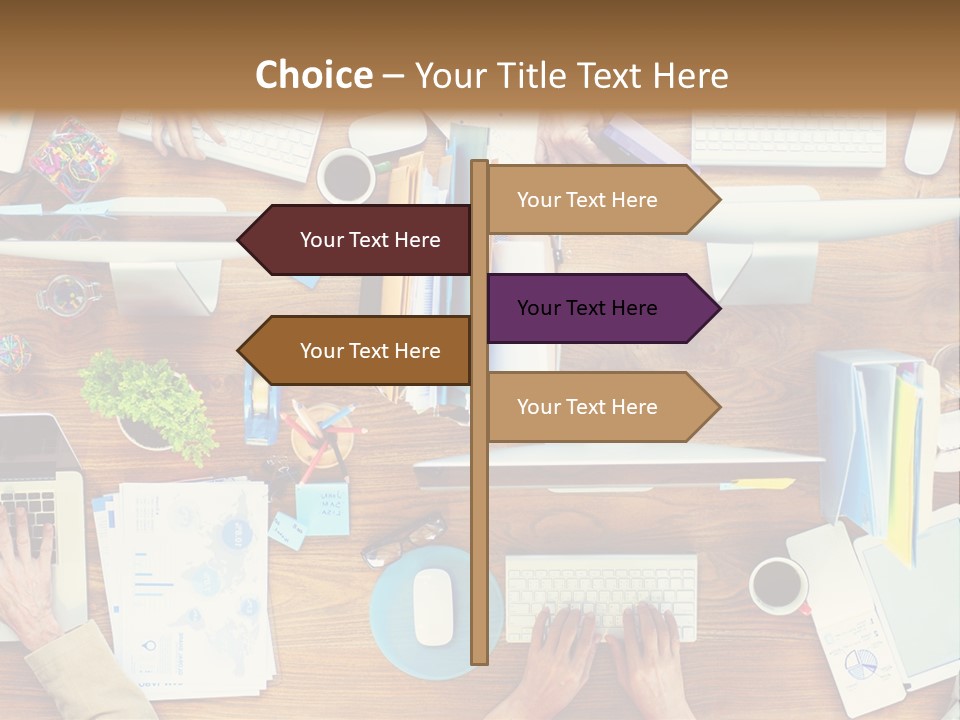 A Group Of People Sitting At A Table Working On Laptops PowerPoint Template