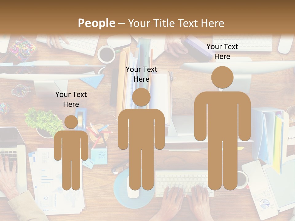 A Group Of People Sitting At A Table Working On Laptops PowerPoint Template