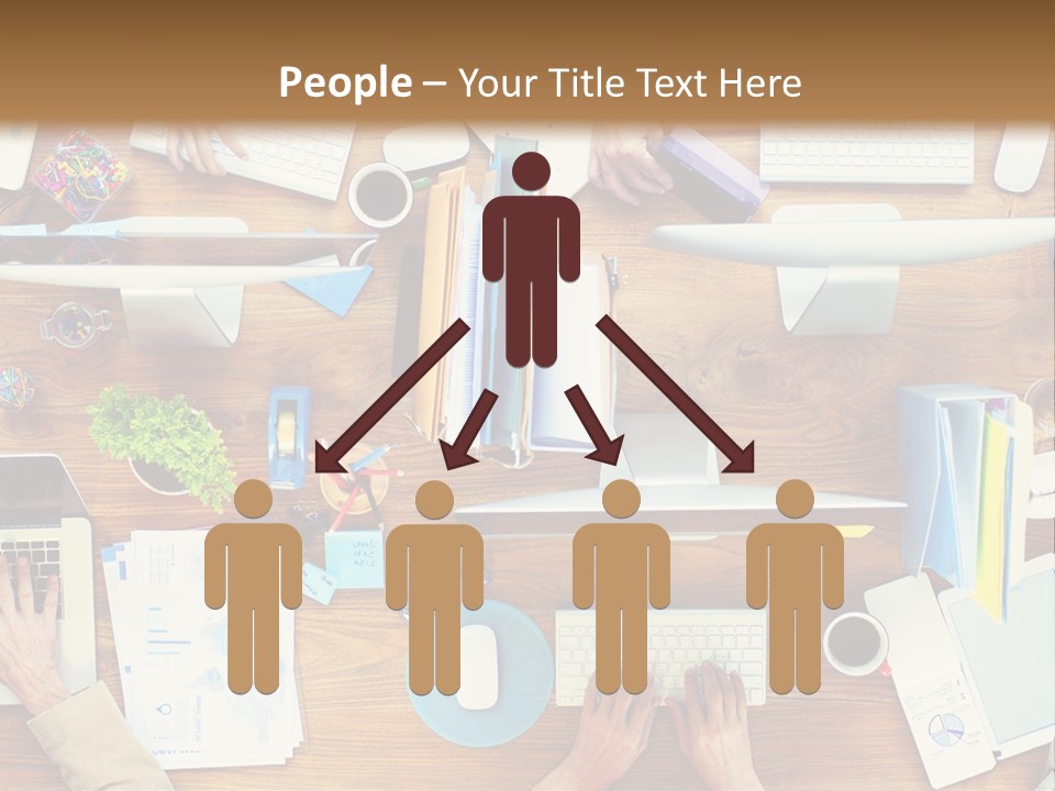 A Group Of People Sitting At A Table Working On Laptops PowerPoint Template