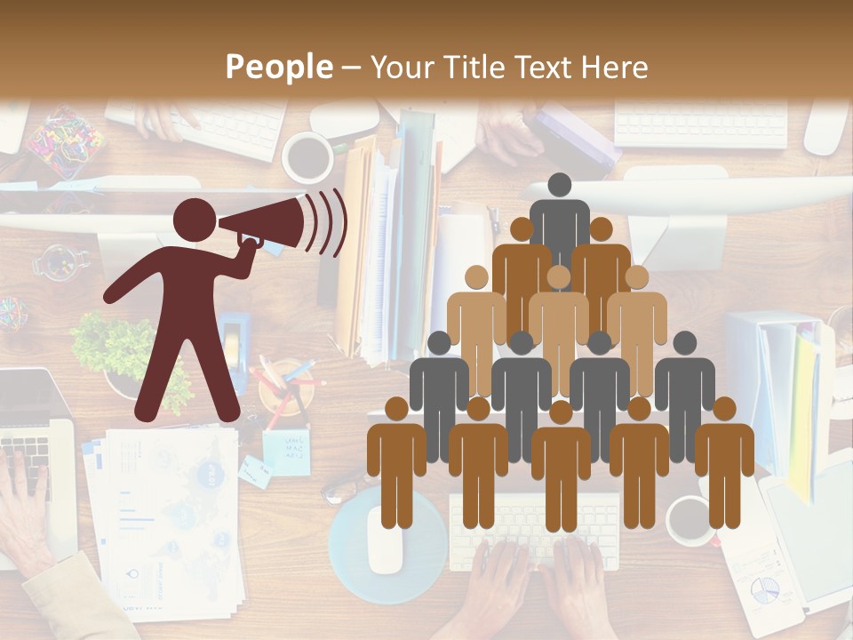 A Group Of People Sitting At A Table Working On Laptops PowerPoint Template