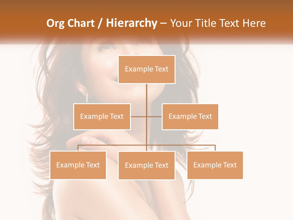 A Beautiful Woman With A Smile On Her Face PowerPoint Template