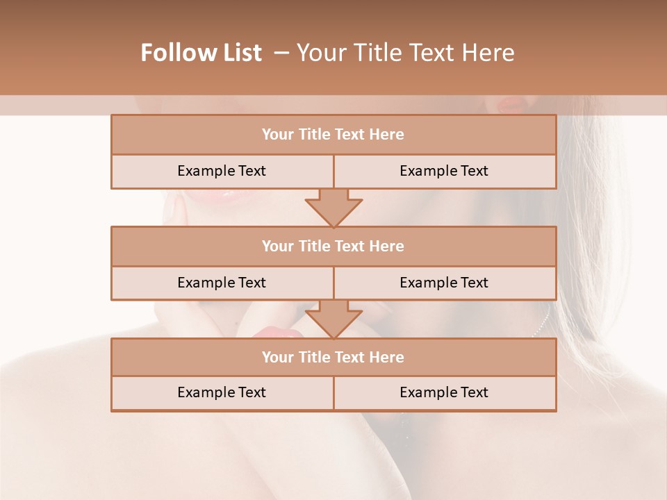 A Woman In A White Dress With A Red Bracelet PowerPoint Template