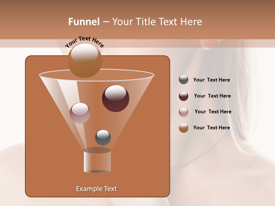 A Woman In A White Dress With A Red Bracelet PowerPoint Template