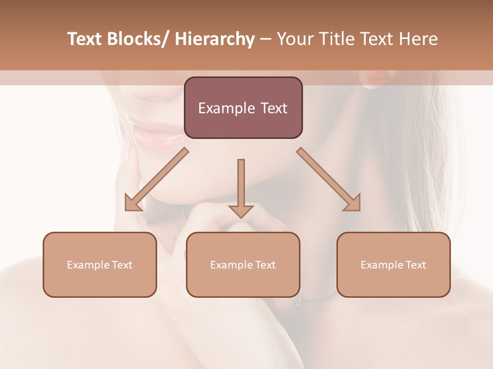 A Woman In A White Dress With A Red Bracelet PowerPoint Template