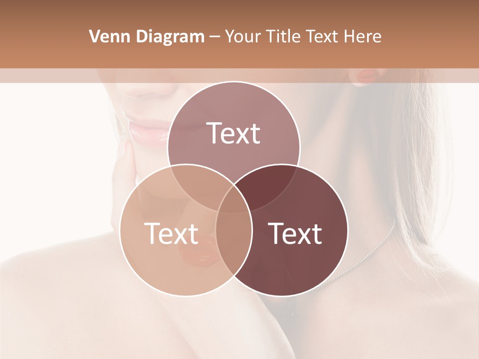 A Woman In A White Dress With A Red Bracelet PowerPoint Template