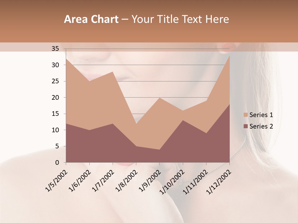 A Woman In A White Dress With A Red Bracelet PowerPoint Template