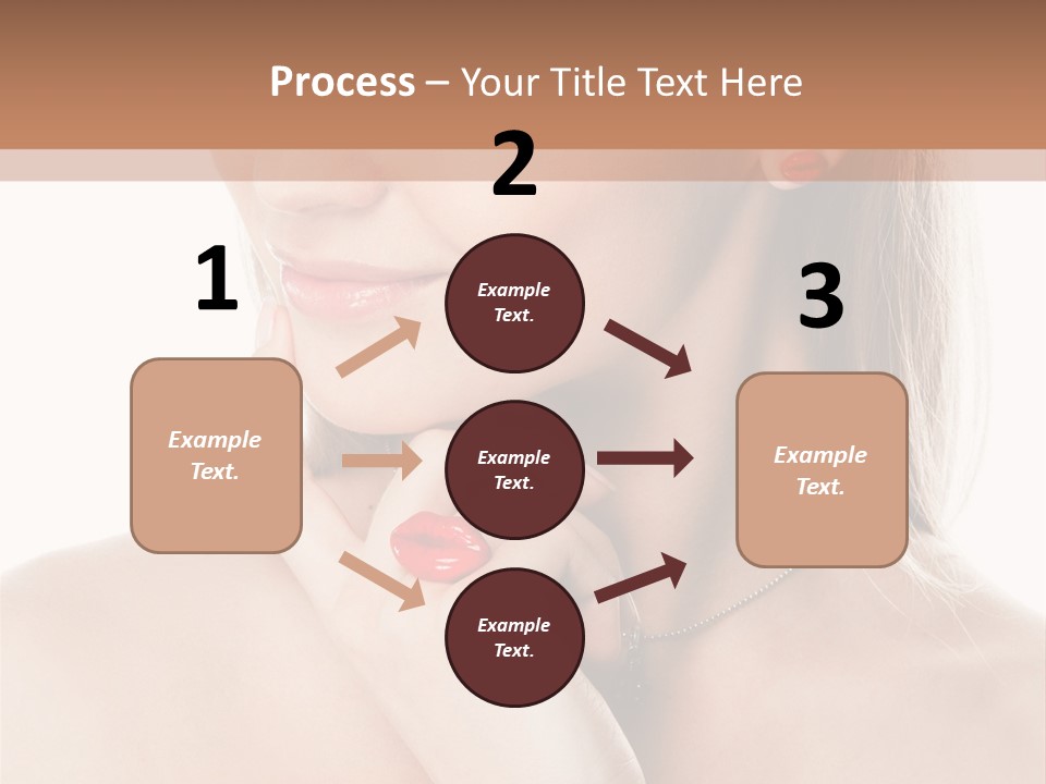 A Woman In A White Dress With A Red Bracelet PowerPoint Template