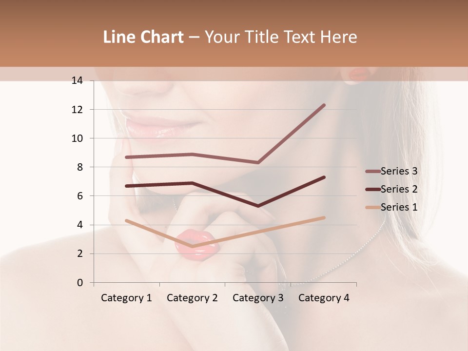 A Woman In A White Dress With A Red Bracelet PowerPoint Template