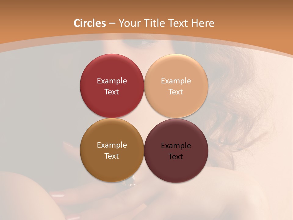 A Beautiful Woman With A Ring On Her Finger PowerPoint Template