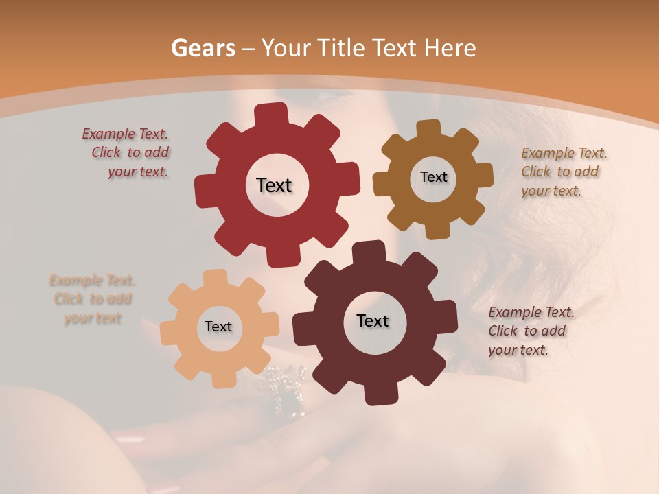 A Beautiful Woman With A Ring On Her Finger PowerPoint Template