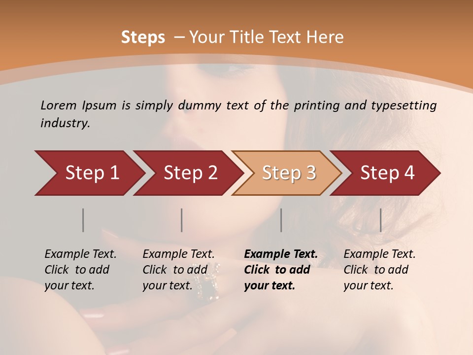 A Beautiful Woman With A Ring On Her Finger PowerPoint Template