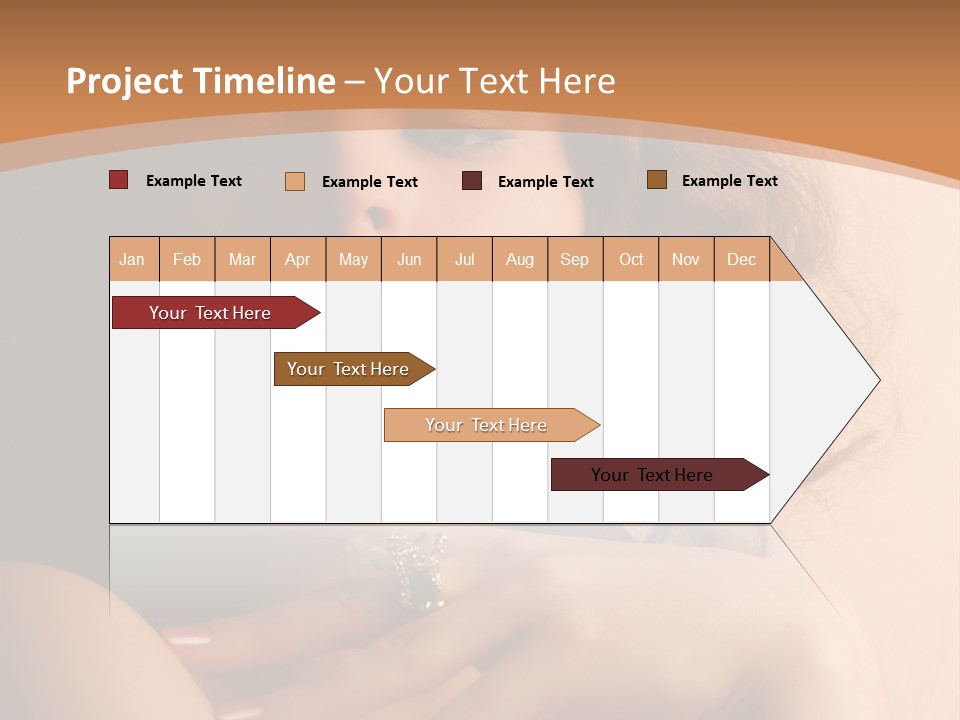 A Beautiful Woman With A Ring On Her Finger PowerPoint Template