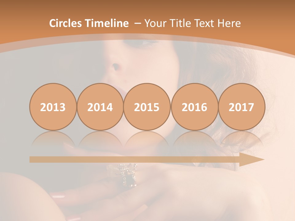 A Beautiful Woman With A Ring On Her Finger PowerPoint Template