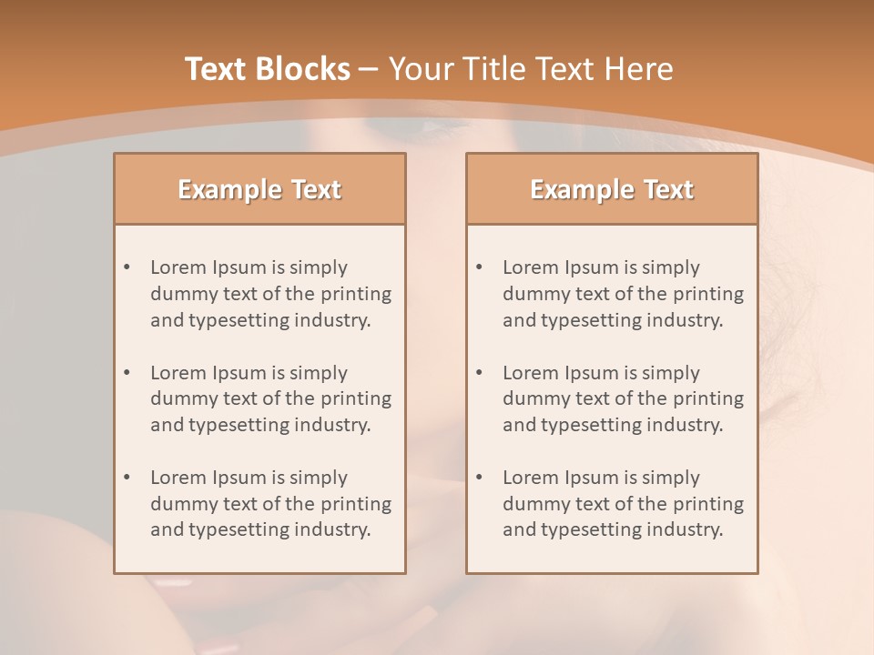 A Beautiful Woman With A Ring On Her Finger PowerPoint Template