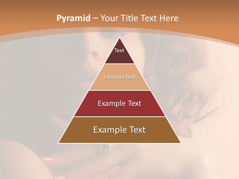 A Beautiful Woman With A Ring On Her Finger PowerPoint Template