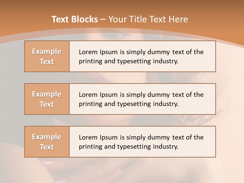 A Beautiful Woman With A Ring On Her Finger PowerPoint Template