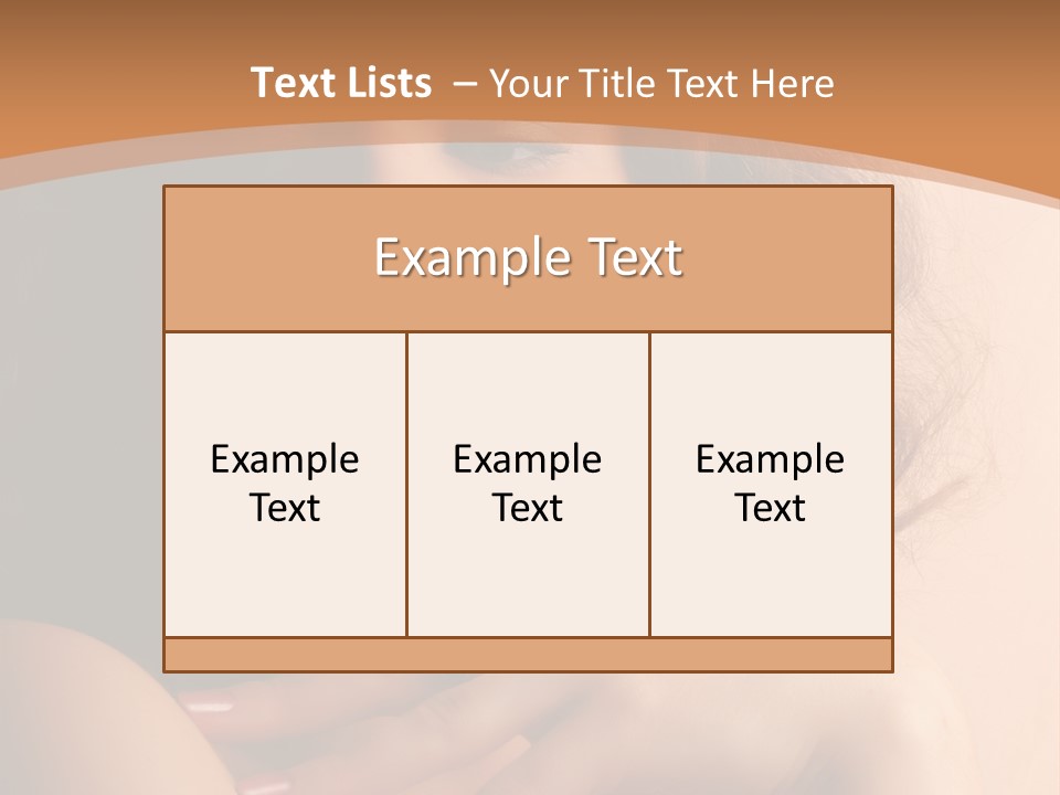 A Beautiful Woman With A Ring On Her Finger PowerPoint Template