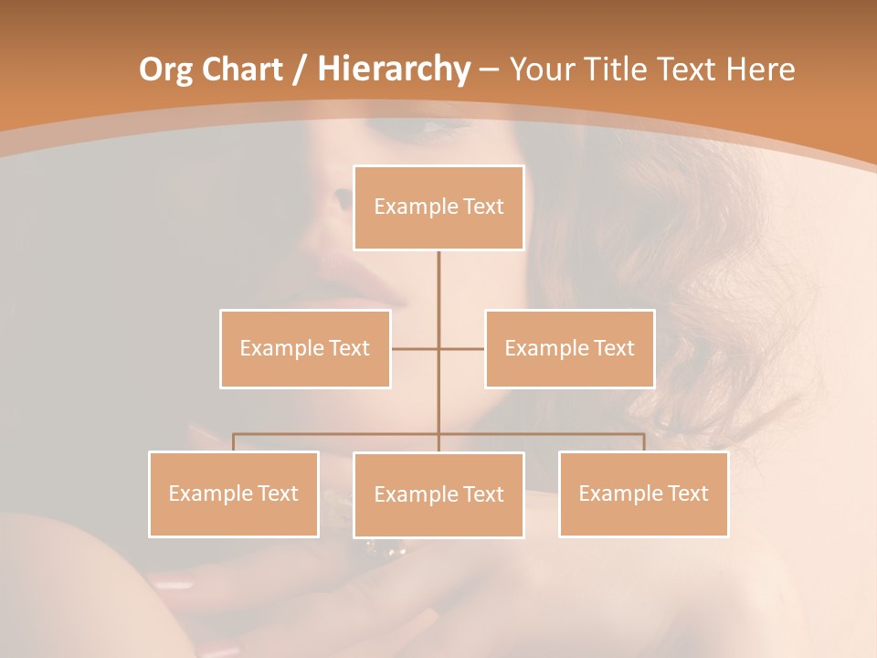 A Beautiful Woman With A Ring On Her Finger PowerPoint Template