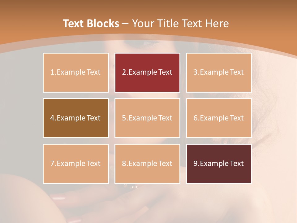 A Beautiful Woman With A Ring On Her Finger PowerPoint Template