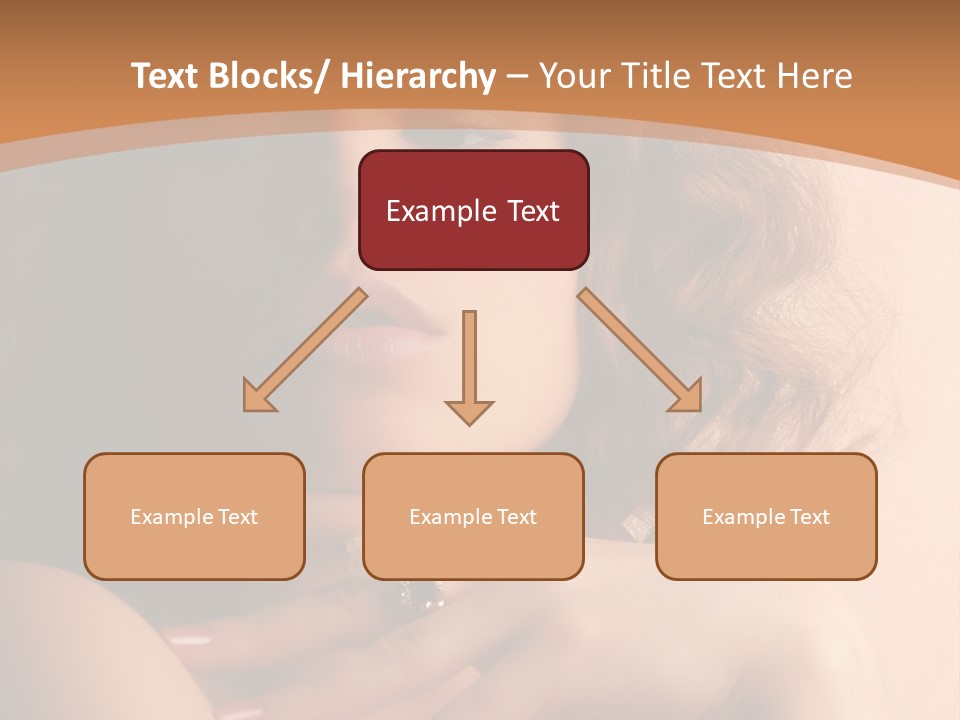 A Beautiful Woman With A Ring On Her Finger PowerPoint Template