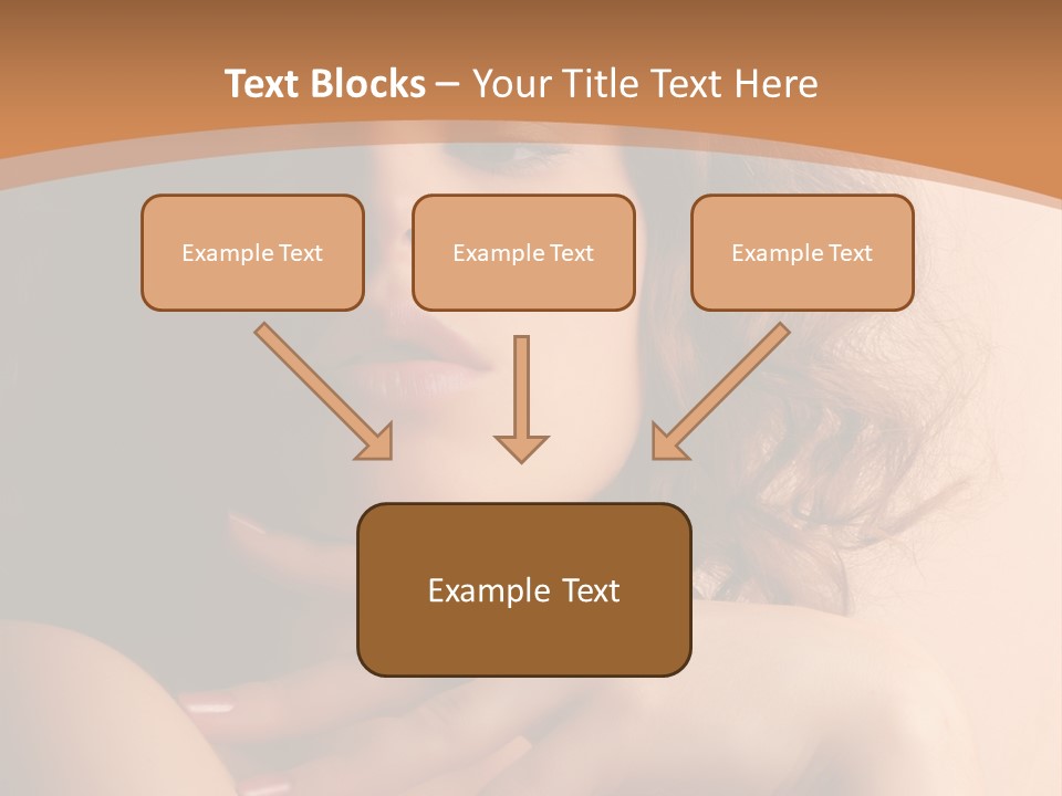 A Beautiful Woman With A Ring On Her Finger PowerPoint Template