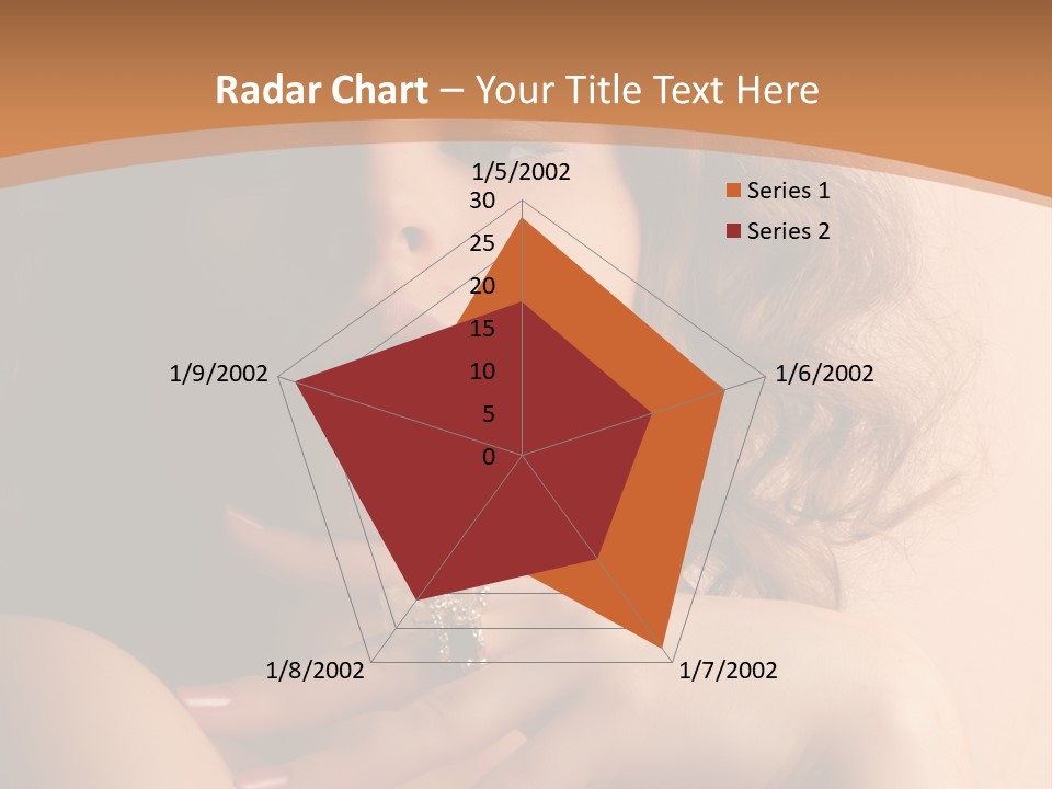 A Beautiful Woman With A Ring On Her Finger PowerPoint Template