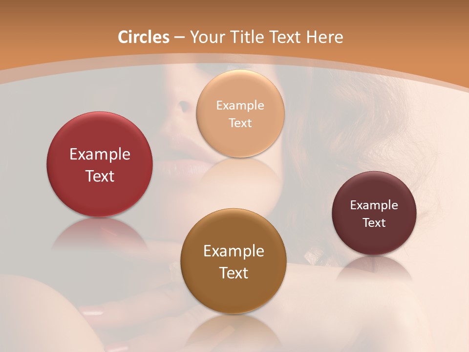 A Beautiful Woman With A Ring On Her Finger PowerPoint Template