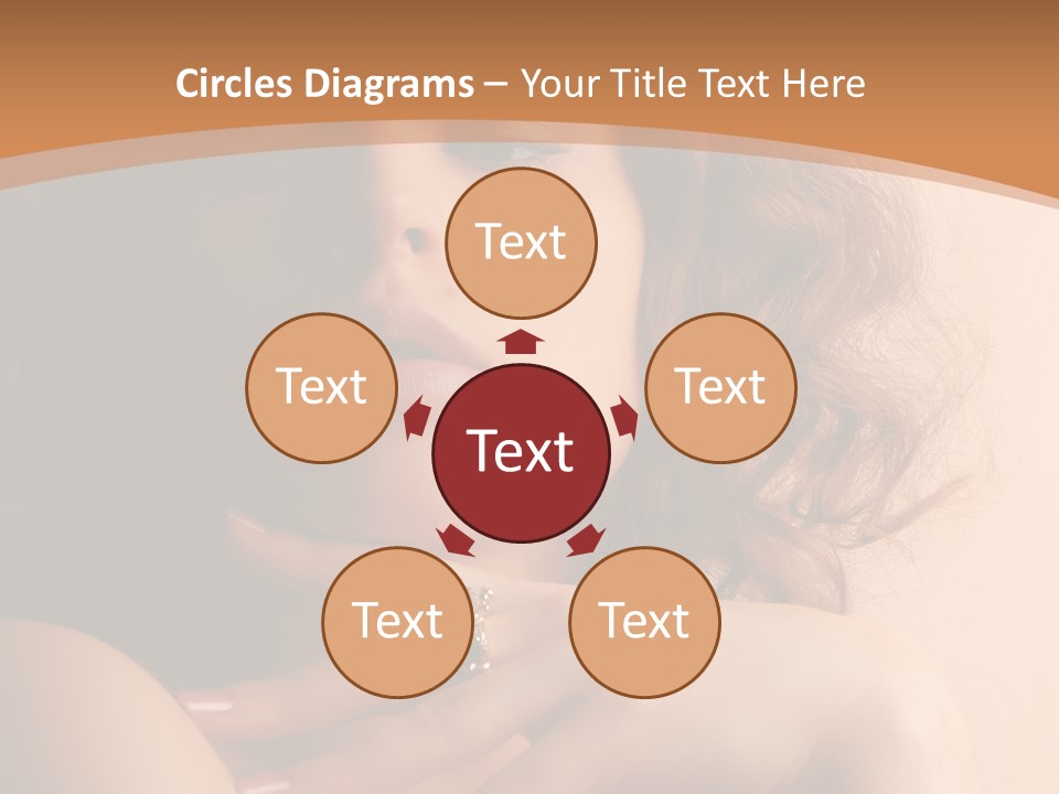 A Beautiful Woman With A Ring On Her Finger PowerPoint Template